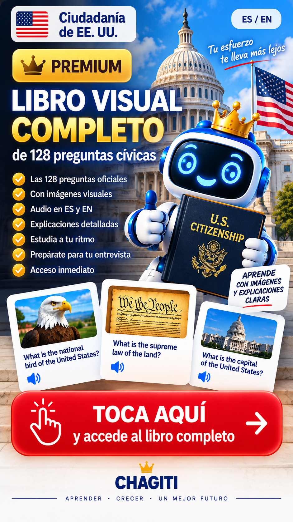 Complete Premium visual U.S. citizenship book